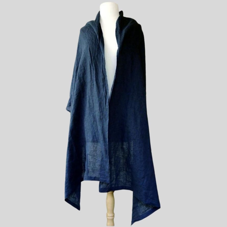 Oversized 100% linen scarf Canada | Shop pure linen summer scarves | Made in Canada