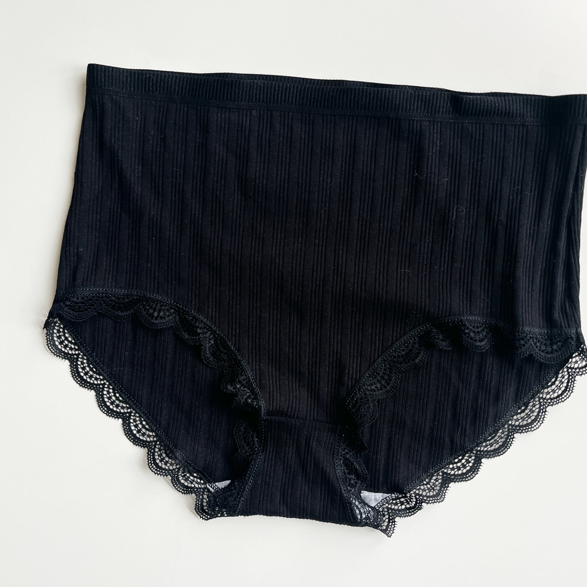 SAYFUT Women's High Waist Lace Print Cotton Solid Underwear Full