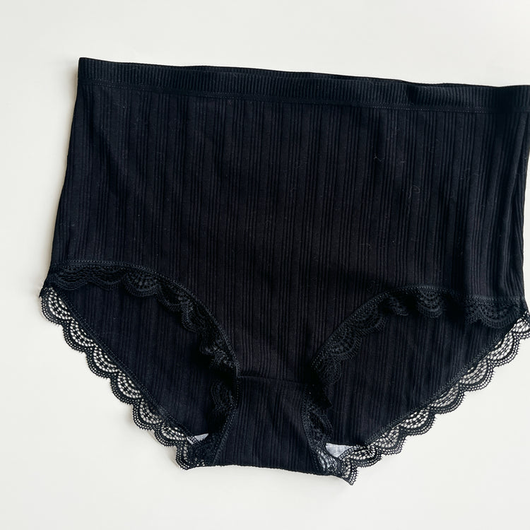 black lace panties brief
