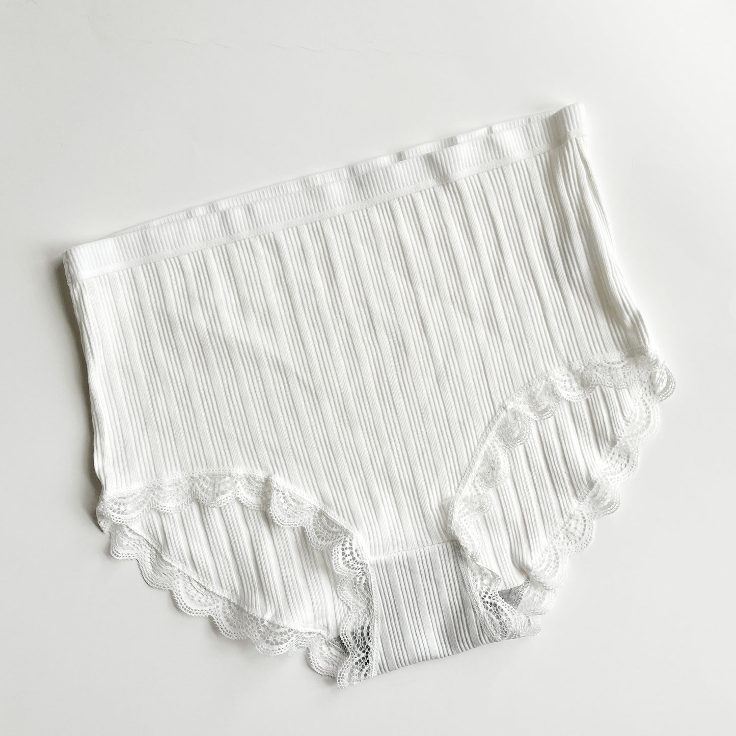 SAYFUT Women's High Waist Lace Print Cotton Solid Underwear Full