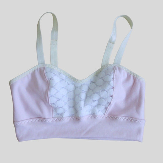 Organic cotton bralette Canada | Pink cotton bra | Made in Canada bras | Econica 