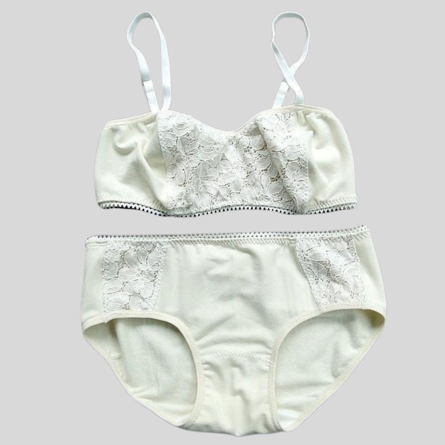 Ecogold Cotton Ladies White Bra Panty Set at Rs 72/set in New