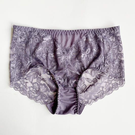 silk panties high waist | Made in Canada scalloped lace underwear 
