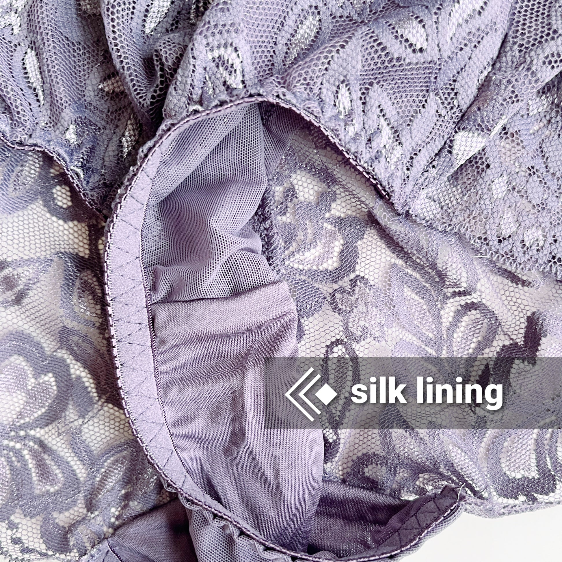 Silk lace underwear brief for women