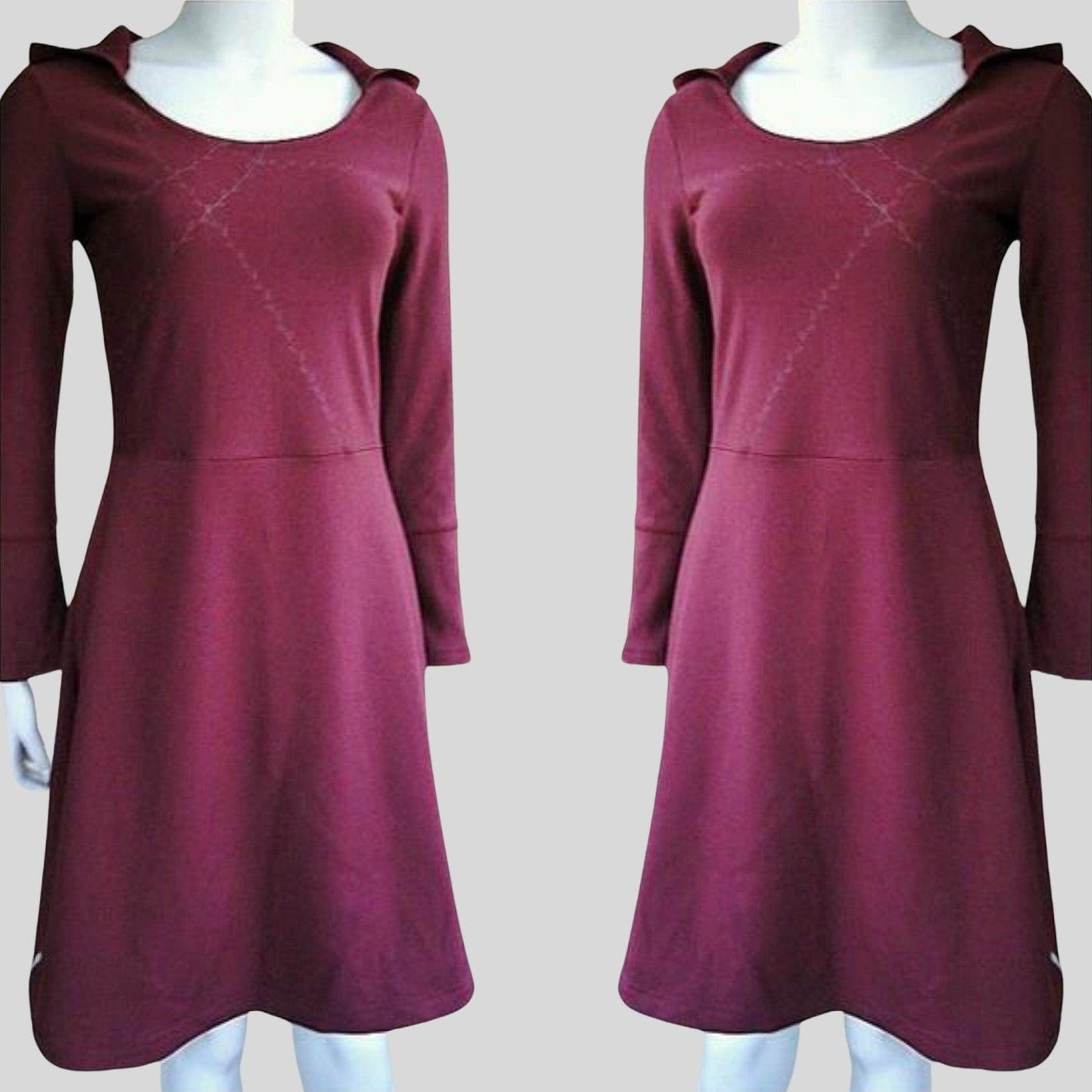 Red Hooded dress | Shop organic cotton dresses from Canada | Econica 