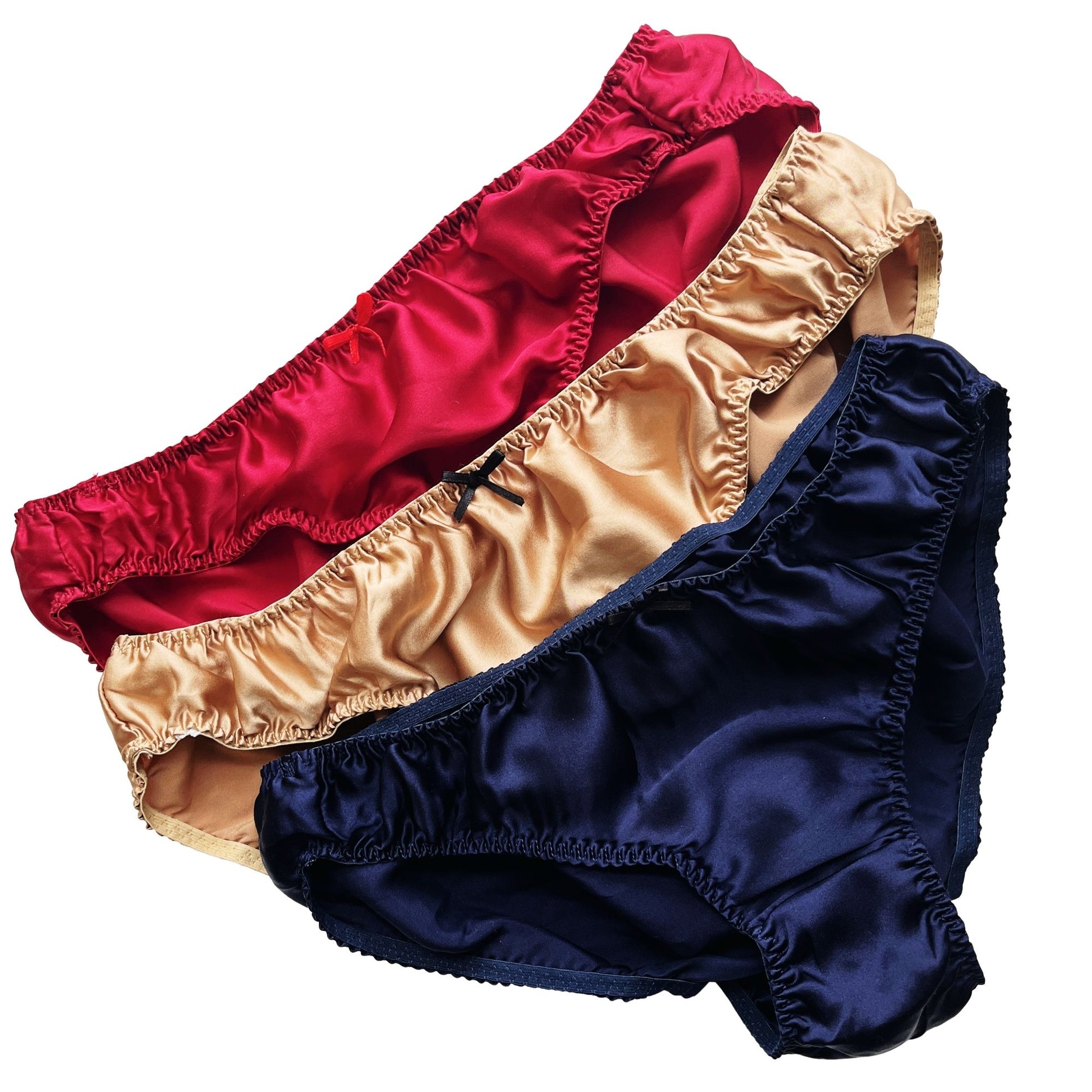 Silk Panties Underwear, Silk Sports Lingerie, Panties Women 3 Pcs