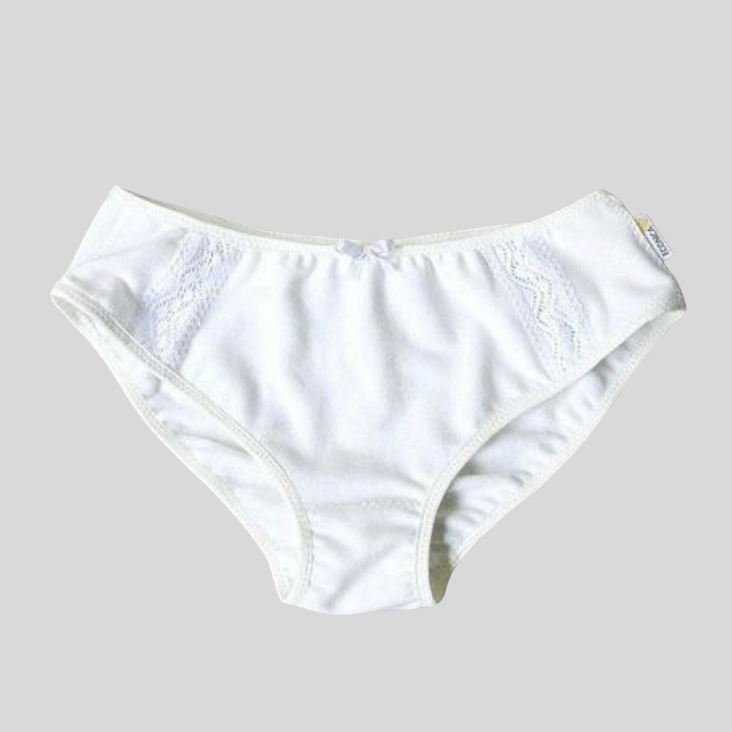 White bikini underwear Organic cotton lingerie made in Canada