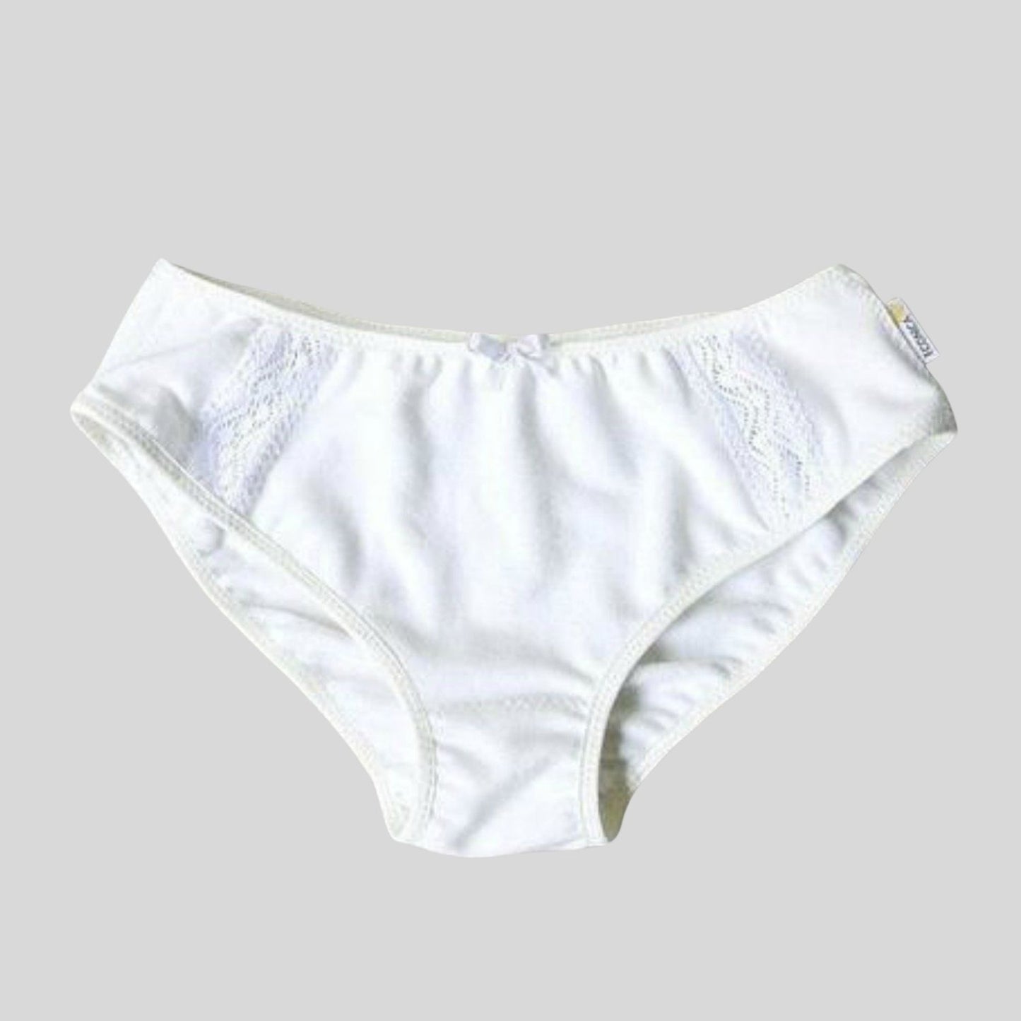Women's Cotton Bikini Panty, White 3 Pack