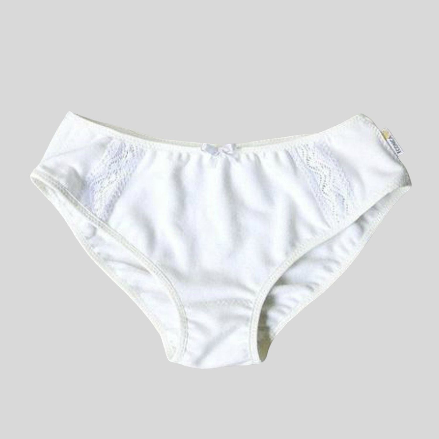 Fancy white panties 100% organic cotton - Germaine des prés –  germainedespres