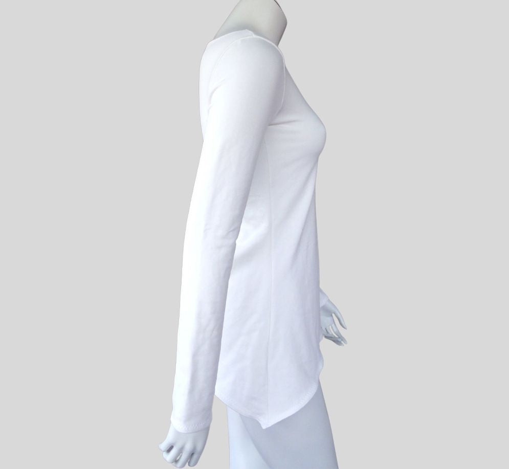 White organic cotton sweatshirt women Canada | Shop merino wool tops for women | Econica 
