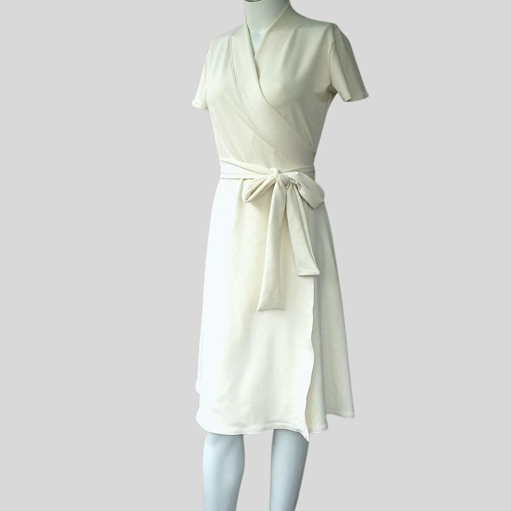 Long wrap dress | Shop organic cotton wrap dresses from Canada | Econica 